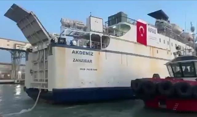 Gazze'ye insani yardım ulaştıracak "14. İyilik Gemisi" Mersin'den yola çıktı