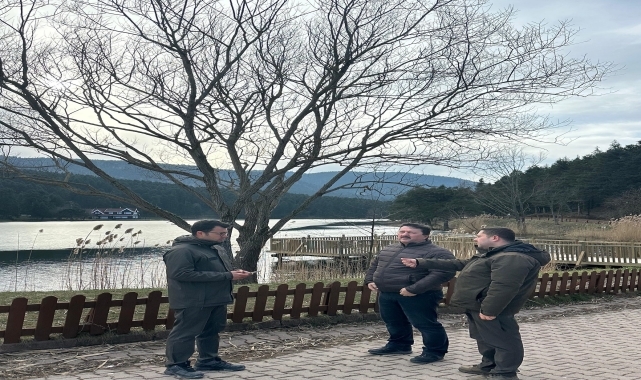 Gölcük Tabiat Parkı'nda yenileme çalışmaları incelendi