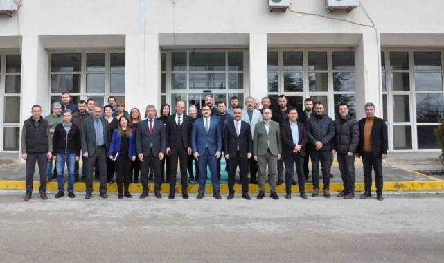 İl Özel İdaresi personelinden kaymakam Dalan'a veda programı