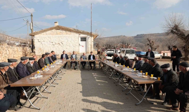 İl protokolü Kayaönü Köyü halkıyla bir araya geldi