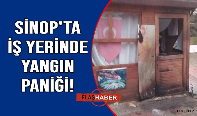 İş yerinde çıkan yangın korkuttu