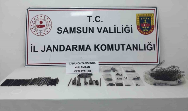 Jandarma ekiplerinden kaçak silah imalathanesine baskın