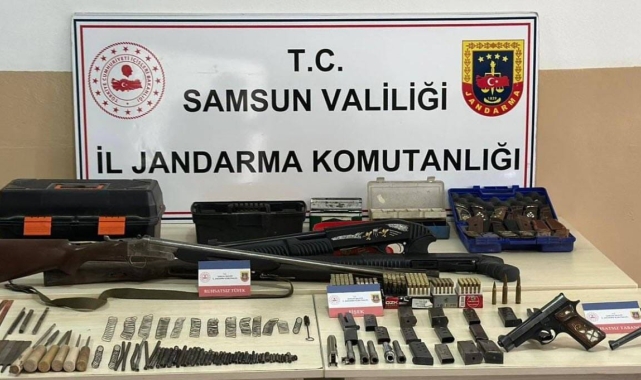 Jandarmadan kaçak silah imalathanesine baskın