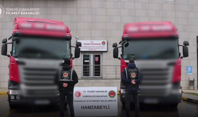 Kaçak tır ve dorseler gümrüğe takıldı