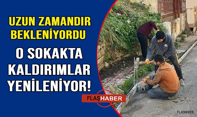 Kaldırım sorunu çözüme kavuşuyor