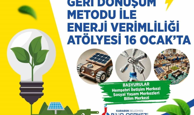 Karabük Belediyesi'nden öğrenciler için Enerji Verimliliği Atölyesi