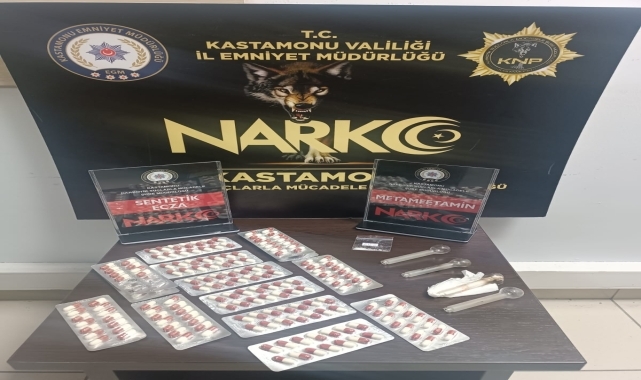 Kastamonu'da 4 şüpheli uyuşturucuyla yakalandı