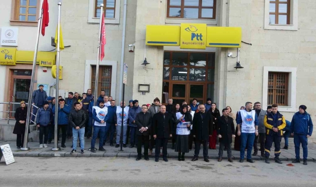 Kastamonu'da PTT çalışanlarından Rize'deki saldırıya tepki