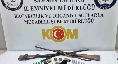Kavak'ta silah ele geçirildi