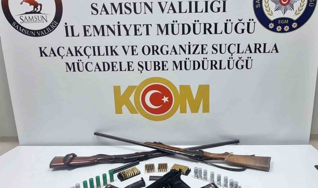 Kavak'ta silah ele geçirildi