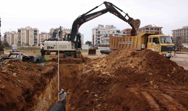 Kepez'in yağmur suyu altyapısı güçleniyor