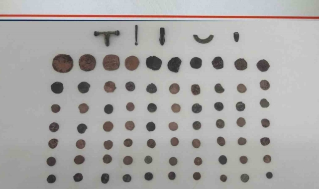 Kırıkkale'de 80 adet Bizans sikkesi ve 5 obje ele geçirildi