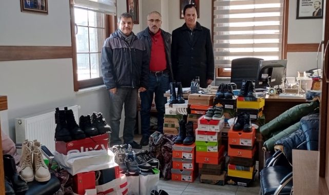 Kış gününde çocuklara montsuz ve botsuz bırakılmadı