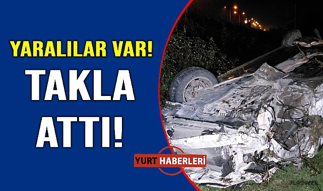 Komşuda feci kaza:3 yaralı