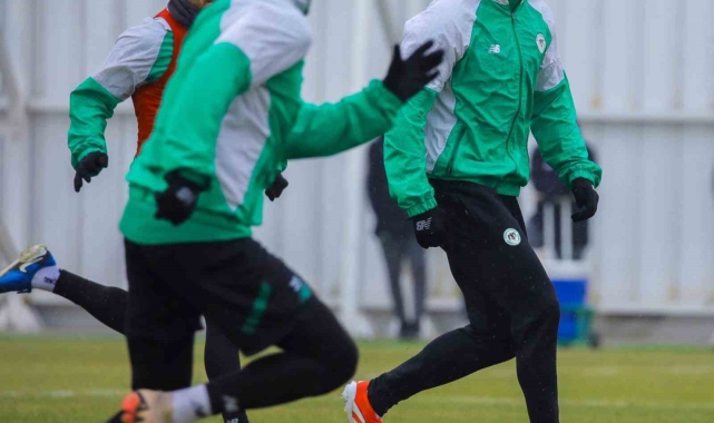 Konyaspor'da, Galatasaray maçı hazırlıklarına devam etti