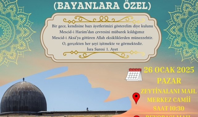 Köyceğiz'de Miraç Kandili özel programlarla idrak edilecek