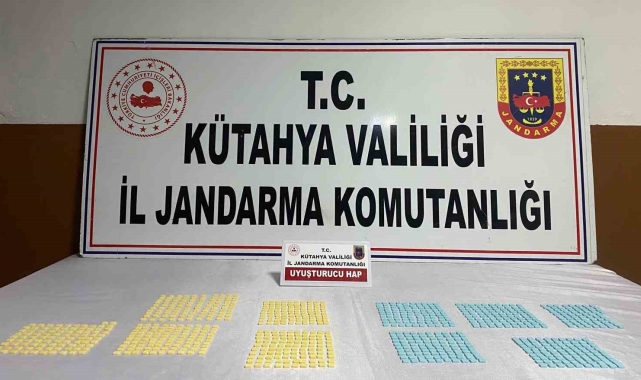 Kütahya'da 966 adet uyuşturucu hap ele geçirildi, 1 şüpheli tutuklandı