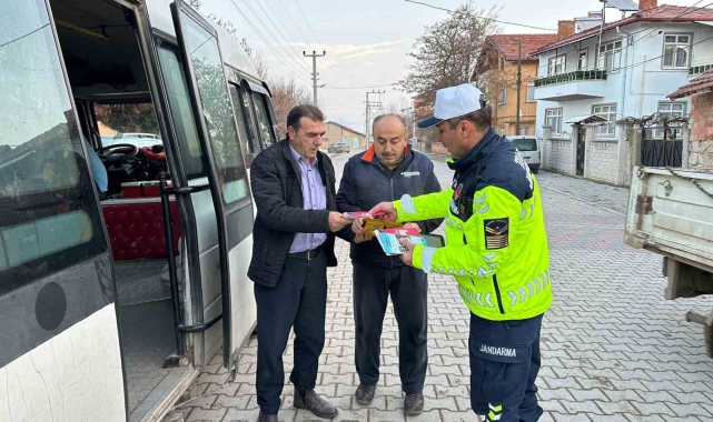 Kütahya'da jandarmadan okul servislerine sıkı denetim