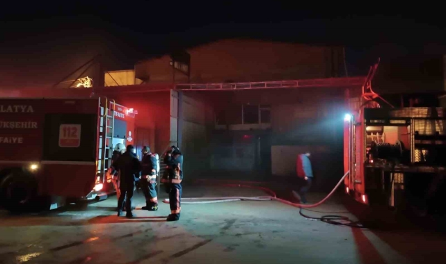 Malatya'da işyeri yangını