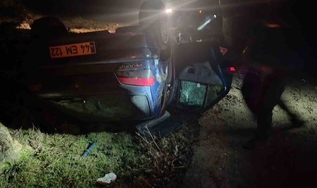 Mardin'de devrilen otomobilde 4 kişi yaralandı