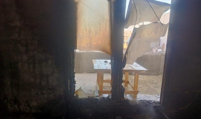 Mardin'de ev yangını maddi hasara neden oldu