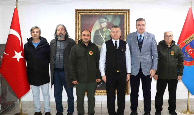 Muğla Büyükşehir Gazeteciler Cemiyeti'nden, Tuğgeneral Büyük'e ziyaret