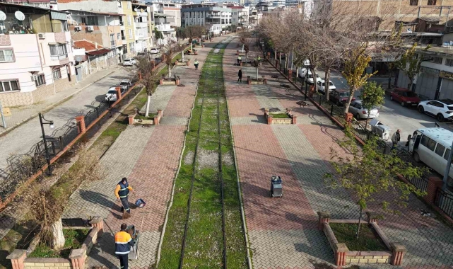 Nazilli Belediyesi yürüyüş yolu ve parkları bakıma aldı