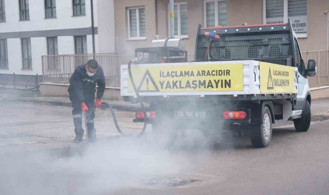 Odunpazarı'nda rögar ve kanalizasyonlarda kışlak mücadele