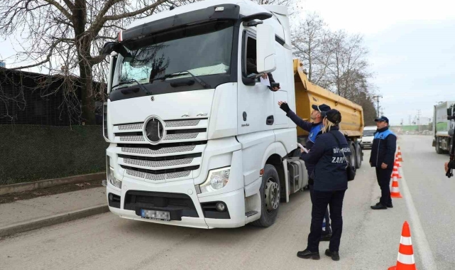 Ordu'da ağır tonajlı araçlara sıkı denetim