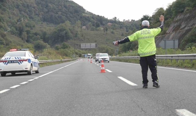Ordu'da bir haftada 18 bin araç ve sürücüsü denetlendi
