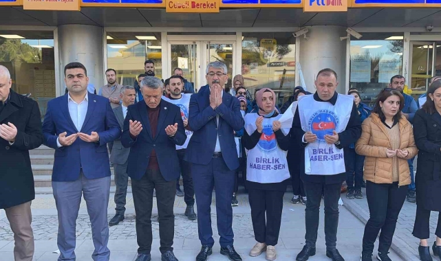 Osmaniye'de PTT çalışanlarından, Rize'deki saldırıya tepki