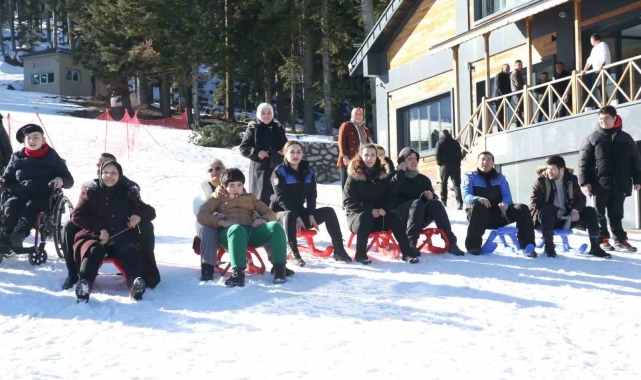 Özel bireyler, Ilgaz Dağı'nda doyasıya eğlendi