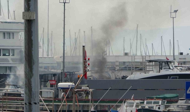 Pendik Marina'da yakıt deposunda yangın