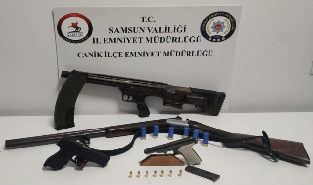 Samsun'da düğünde havaya ateş açan 3 zanlı yakalandı
