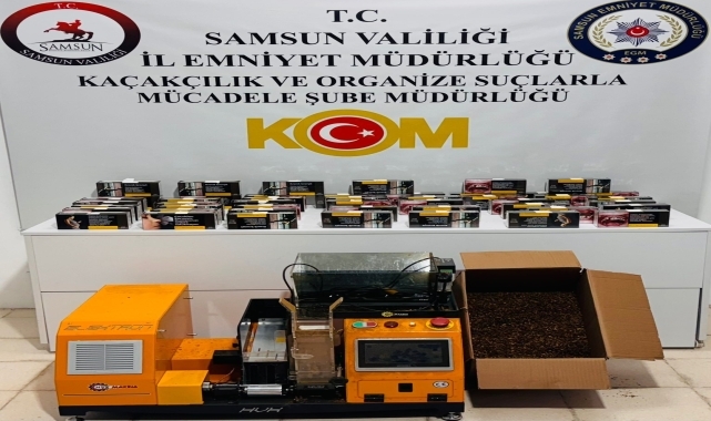 Samsun'da kaçakçılık operasyonunda 2 zanlı yakalandı