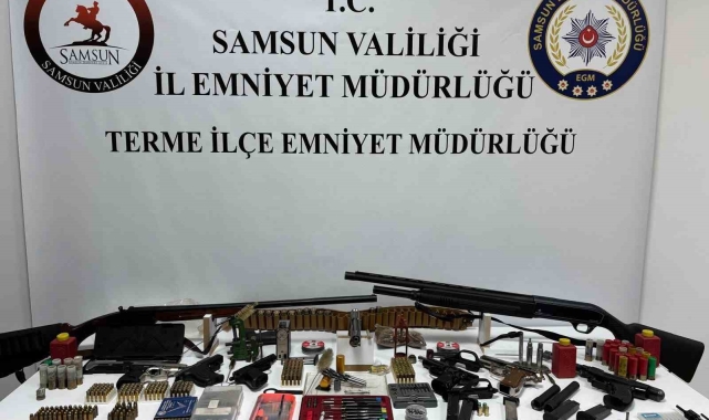 Samsun'da silah operasyonu