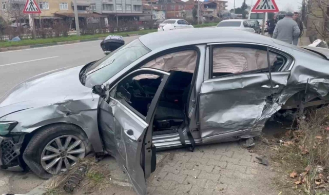 Samsun'da trafik kazası: 3 yaralı