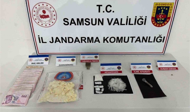 Samsun'da uyuşturucuyla yakalanan şahıs gözaltına alındı