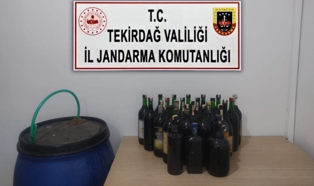 Saray'da el yapımı şarap ele geçirildi