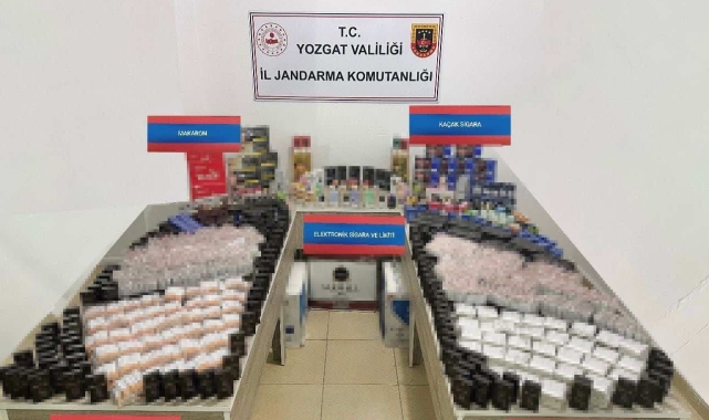 Sarıkaya&#039;da 17 bin 800 adet makaron ele geçirildi