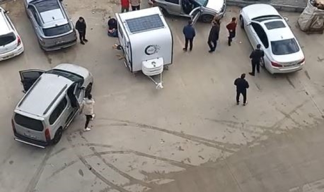 Silivri'de kontrolden çıkan araç otoparka düştü: 1 yaralı