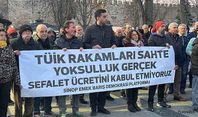 Sinop, Emek, Barış ve Demokrasi Platformu’ndan asgari ücret tepkisi