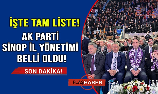 Sinop'ta AK Parti'nin yeni yönetimi belirlendi