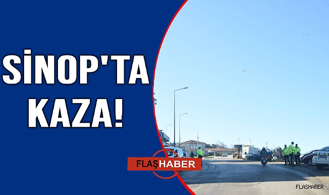 Sinop'ta motosikletler çarpıştı