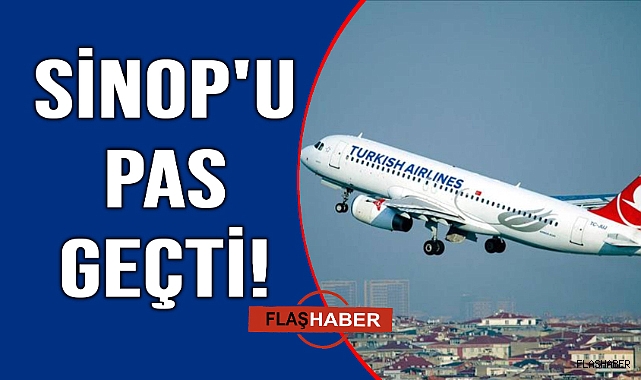 Sinop uçağı fırtınaya takıldı