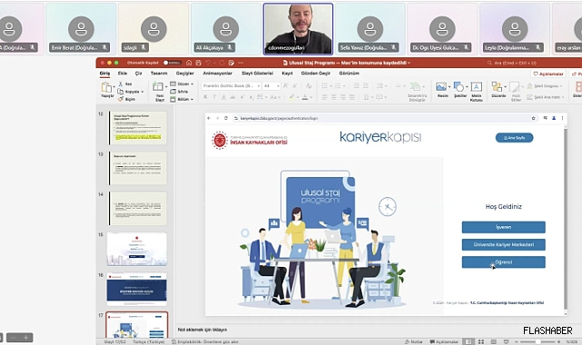 SNÜ'de “Ulusal Staj Programı Tanıtım” toplantısı gerçekleştirildi