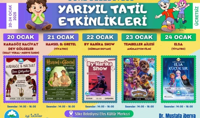 Söke'de çocuklar yarıyıl tatilinde etkinliklerle buluşacak
