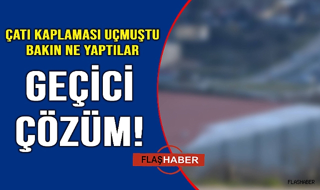 Spor salonu çatısı yeniden kapatıldı