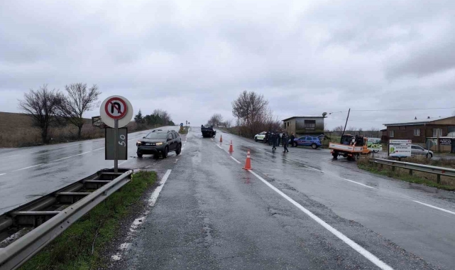 Takla atan araçta 1 kişi yaralandı