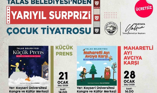 Talas'ta çocuklara yarıyıl sürprizi